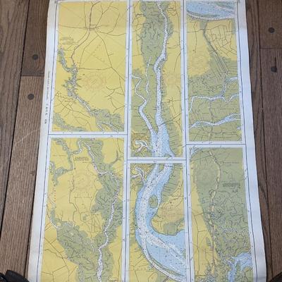 Lot of 4 Maps of Intercostal Waterways