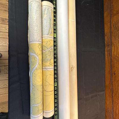 Lot of 4 Maps of Intercostal Waterways