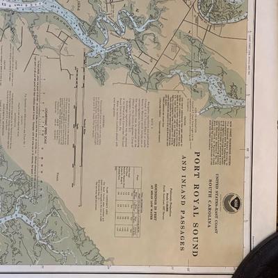 Lot of 4 Maps of Intercostal Waterways