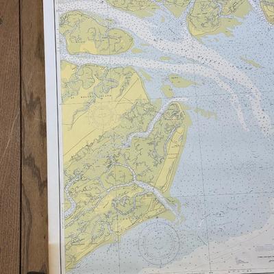 Lot of 4 Maps of Intercostal Waterways