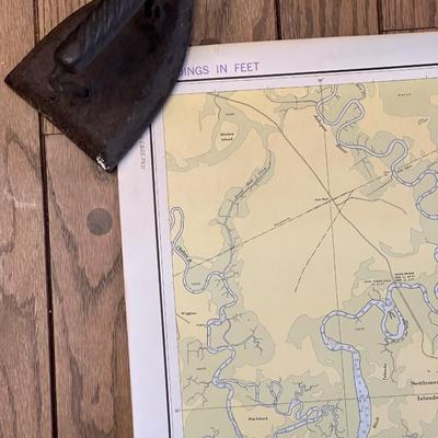 Lot of 4 Maps of Intercostal Waterways