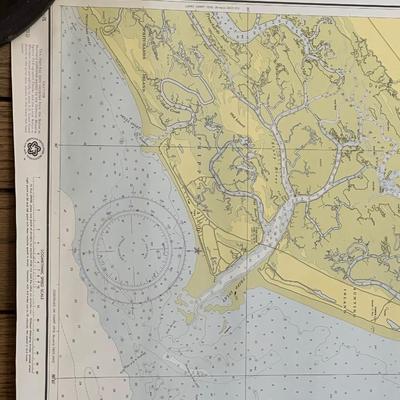 Lot of 4 Maps of Intercostal Waterways