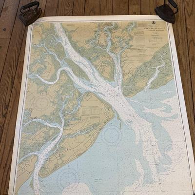 Lot of 4 Maps of Intercostal Waterways