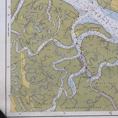 Lot of 4 Maps of Intercostal Waterways