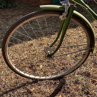 Vintage Green Schwinn Bike