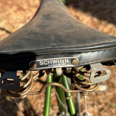 Vintage Green Schwinn Bike
