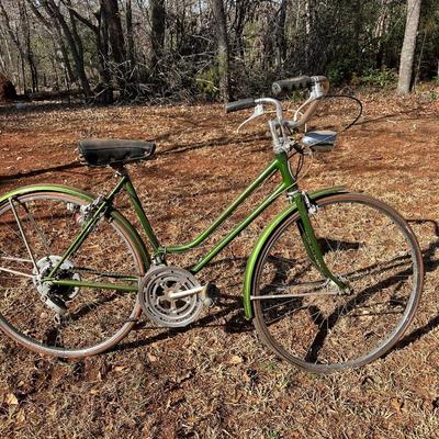Vintage Green Schwinn Bike