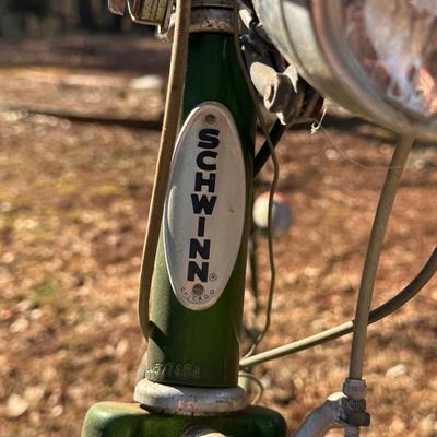 Vintage Green Schwinn Bike