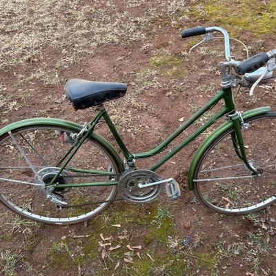 Vintage Green Schwinn Bike