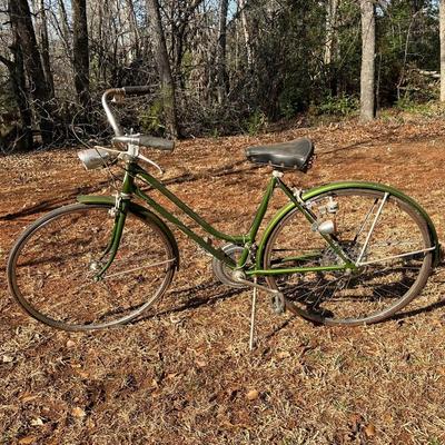 Vintage Green Schwinn Bike