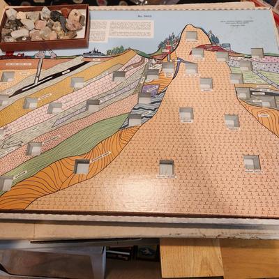 Vintage Ideal 5452 Geological Collection Teaching Home School