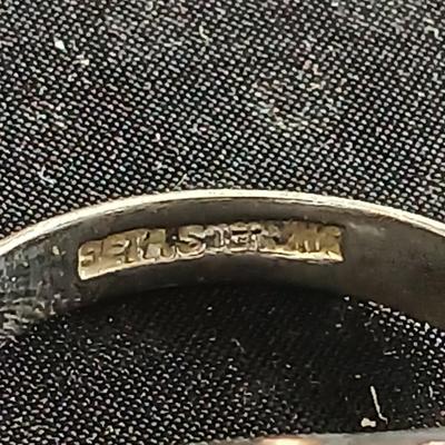 Genuine .925 Sterling Silver Square Onyx Signet Ring | Men & Women Silver Onyx Stone Ring marked on band Size 11