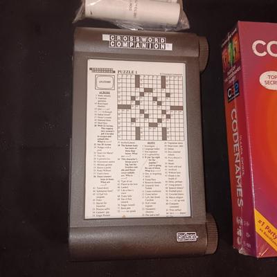 NEW "CODENAMES" #1 PARTY GAME AND LIKE NEW LIT CROSSWORD COMPANION