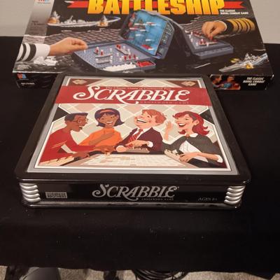 "BATTLESHIP" & "SCRABBLE" GAMES
