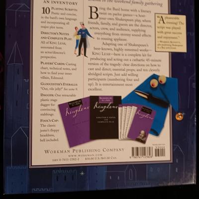 "SHAKESPEARE IN A BOX KING LEAR" & 'DOUBLE SIX DOMINOES" GAMES