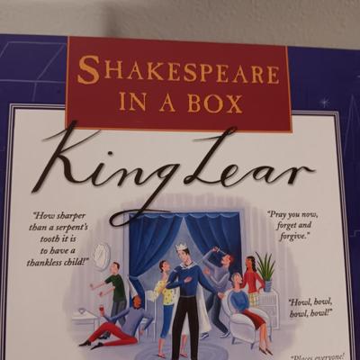 "SHAKESPEARE IN A BOX KING LEAR" & 'DOUBLE SIX DOMINOES" GAMES