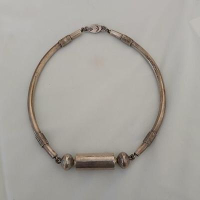 Vintage Solid Mexico 925 necklace choker .925 silver