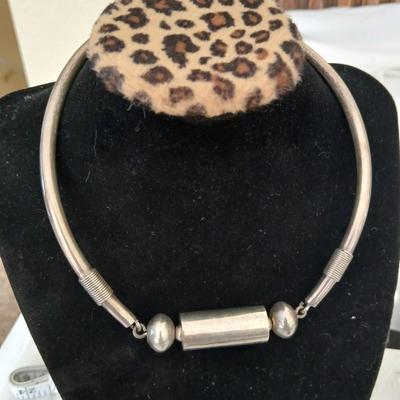 Vintage Solid Mexico 925 necklace choker .925 silver