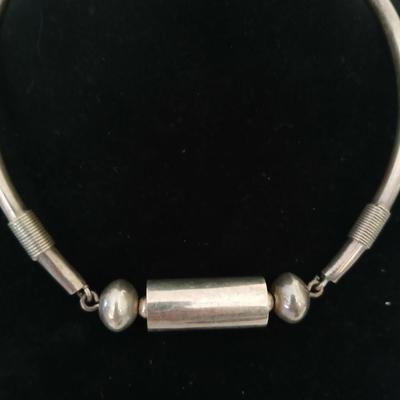 Vintage Solid Mexico 925 necklace choker .925 silver