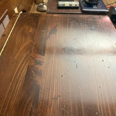 Two Ethan Allen Wood Shelves