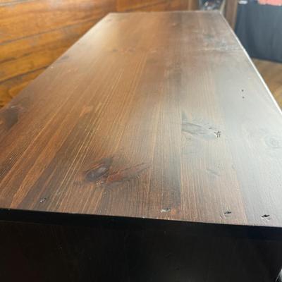 Two Ethan Allen Wood Shelves