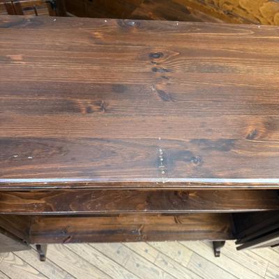 Two Ethan Allen Wood Shelves