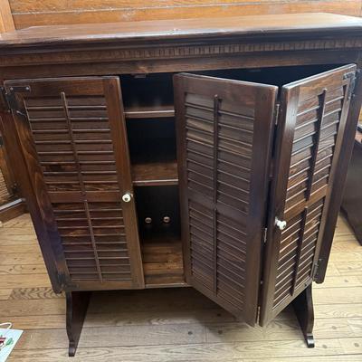 Two Ethan Allen Wood Shelves