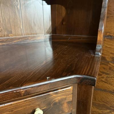 Two Ethan Allen Wood Shelves