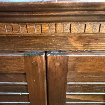 Two Ethan Allen Wood Shelves
