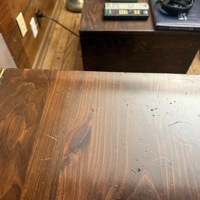 Two Ethan Allen Wood Shelves