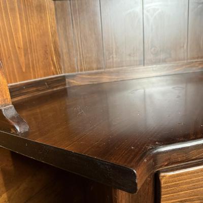 Two Ethan Allen Wood Shelves