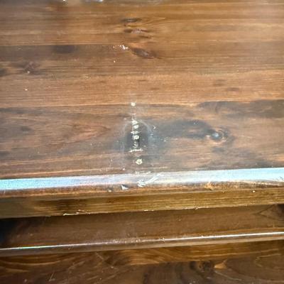 Two Ethan Allen Wood Shelves