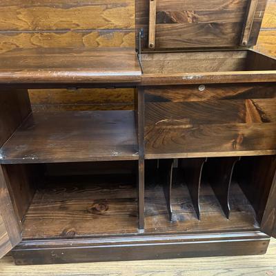 Two Ethan Allen Wood Shelves
