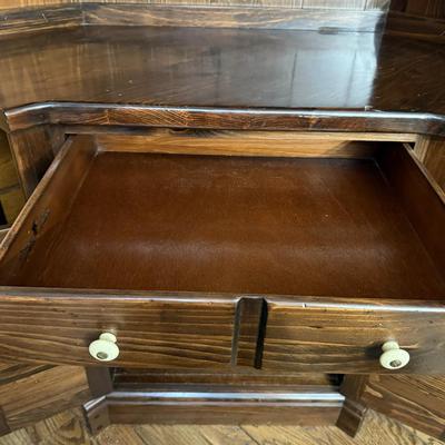 Two Ethan Allen Wood Shelves