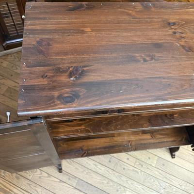 Two Ethan Allen Wood Shelves