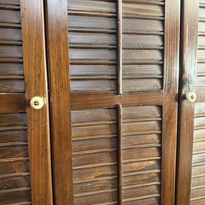 Two Ethan Allen Wood Shelves