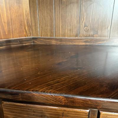 Two Ethan Allen Wood Shelves