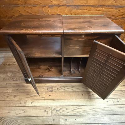 Two Ethan Allen Wood Shelves