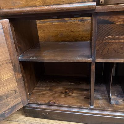 Two Ethan Allen Wood Shelves