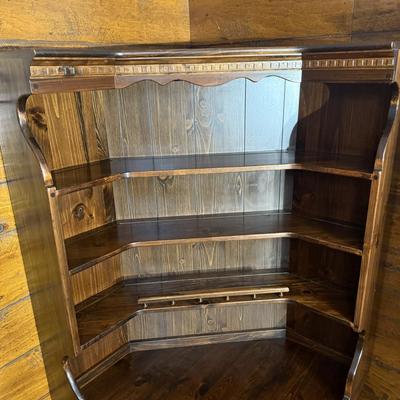 Two Ethan Allen Wood Shelves