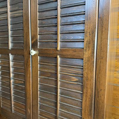 Two Ethan Allen Wood Shelves