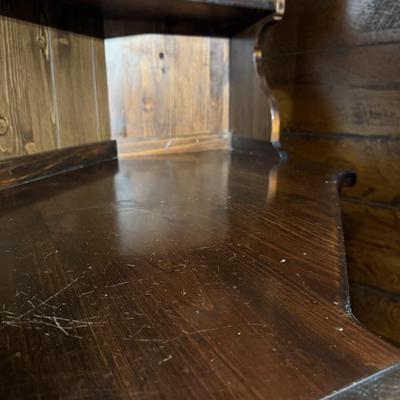 Two Ethan Allen Wood Shelves