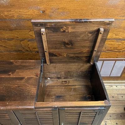 Two Ethan Allen Wood Shelves