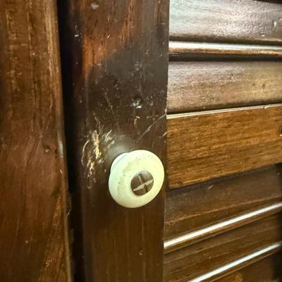 Two Ethan Allen Wood Shelves