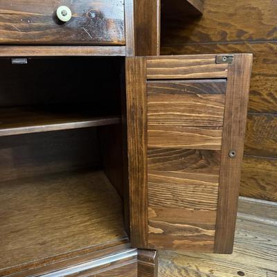 Two Ethan Allen Wood Shelves