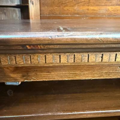 Two Ethan Allen Wood Shelves