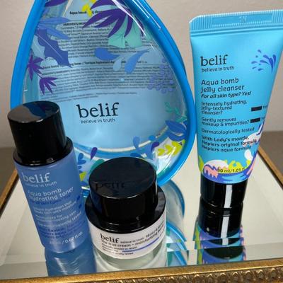 belif 3 piece Travel Skincare Set