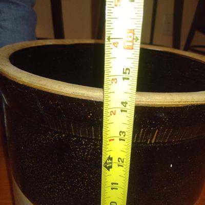 Glazed Pottery Crock- #6 Size