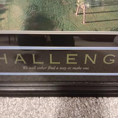 MOTIVATIONAL, INSPIRATIONAL FRAMED POSTERS "CHALLENGE""