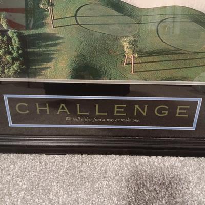 MOTIVATIONAL, INSPIRATIONAL FRAMED POSTERS "CHALLENGE""